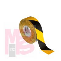 3M Safety-Walk Slip-Resistant General Purpose Tapes and Treads 613  Black/Yellow Stripe  2 in x 60 ft  Roll  2/case