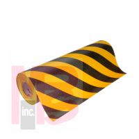 3M Safety-Walk Slip-Resistant General Purpose Tapes and Treads 613  Black/Yellow Stripe 12 in x 60 ft Roll 1/case