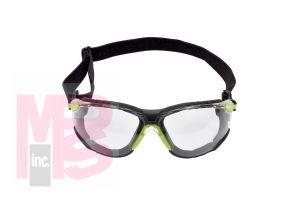 3M Solus Protective Eyewear 1000 Series S1201SGAF-SKT Foam Strap Green/Black Scotchgard(TM) Anti-fog Lens 20 EA/Case