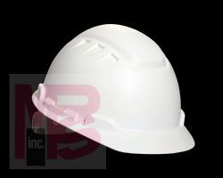 3M Elevated Temperature Hard Hat  White 4-Point Ratchet Suspension H-701T 10 ea/cs