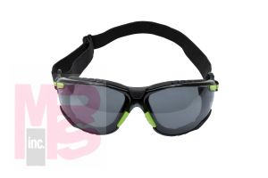 3M Solus Protective Eyewear 1000 Series S1202SGAF-SKT Foam Strap Green/Black Scotchgard(TM) Anti-fog Lens 20EA/Case