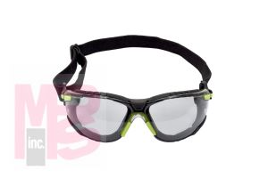 3M Solus Protective Eyewear 1000 Series S1207SGAF-SKT Foam Strap Green/Black Scotchgard(TM) Anti-fog Lens 20 EA/Case