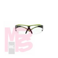 3M SecureFit 400 Series Safety Glasses SF401XAF-GRN  Green/Black  Clear Anti-Fog/Anti-Scratch Lens  20 EA/Case