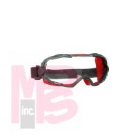 3M GoggleGear 6000 Series  GG6001SGAF-RED  Red Shroud  Scotchgard™ Anti-Fog Coating  Clear AF-AS Lens  10ea/cs