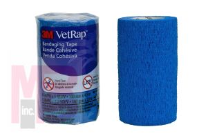 3M VetRap Bandaging Tape 1410B-BK-LFHT  4 in x 5 yd (100 mm x 4.5 m) Latex Free  Hand Tear