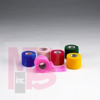 3M Vetrap Bandaging Tape Assorted Color Pack  1414PACK  2" x 5 yd - 3 rolls each: red  blue  gold  hunter green  hot pink white