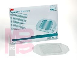 3M 5-7/8 inch x 6 inch (14,9cm x 15,2cm) Absorbent Clear Acrylic Dressing, Small Square, Pad size 3-3/8 inch x 4 inch (9,8cm x 10,1cm)