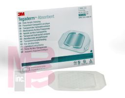 3M 7-7/8 inch x 8 inch (20,0cm x 20,3cm) Absorbent Clear Acrylic Dressing, Large Square, Pad size 5-7/8 inch x 6 inch (14,9cm x 15,2cm)