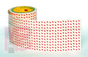 3M Polyurethane Protective Tape 8657DL Dual Liner Flame Retardant Translucent White  4 in x 3 yd  1 roll per case Sample