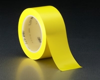 3M Vinyl Tape 471 Yellow Heat Treated, 1/2 in x 36 yd, 72 individually wrapped rolls per case Conveniently Packaged