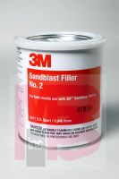 3M Sandblast Filler 2 Light Beige 1 Quart Container 12 per case