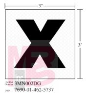 3M 3MN002DG Diamond Grade Damage Control Sign "X-Ray" 3 in x 3 in - Micro Parts & Supplies, Inc.