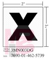 3M 3MN003DG Diamond Grade Damage Control Sign "X-Ray" 2 in x 2 in - Micro Parts & Supplies, Inc.