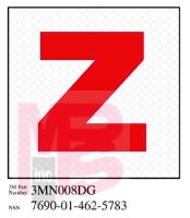 3M 3MN008DG Diamond Grade Damage Control Sign "Zebra" 3 in x 3 in - Micro Parts & Supplies, Inc.