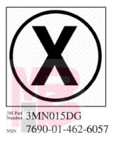 3M 3MN015DG Diamond Grade Damage Control Sign "Cir X-Ray" 2 in x 2 in - Micro Parts & Supplies, Inc.