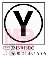 3M 3MN018DG Diamond Grade Damage Control Sign "Cir Yoke" 2 in x 2 in - Micro Parts & Supplies, Inc.