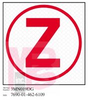 3M Diamond Grade Damage Control Sign 3MN019DG "Cir Zebra"  4 in x 4 in 10 per package