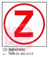 3M 3MN020DG Diamond Grade Damage Control Sign "Cir Zebra" 3 in x 3 in - Micro Parts & Supplies, Inc.