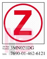 3M 3MN021DG Diamond Grade Damage Control Sign "Cir Zebra" 2 in x 2 in - Micro Parts & Supplies, Inc.