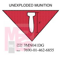 3M Diamond Grade Damage Control Sign 3MN041DG "UNEXP MUNI"  11 1/2 in x 8 in 10 per package