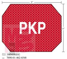 3M Photoluminescent Film 6900  Shipboard Sign 3MN143PL  8 in x 4 in  PKP  10/pkg