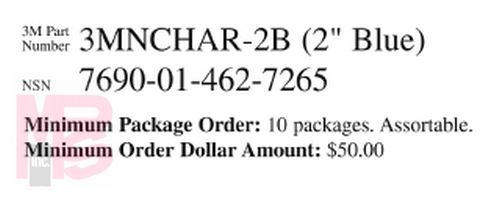 3M  3975 Blue Diamond Grade Ship Board Letters 3MNCHAR-2B3 "3" 2 in - Micro Parts & Supplies, Inc.