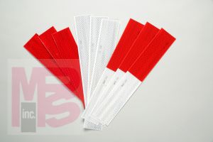 3M 983-32 ES Diamond Grade Conspicuity Marking Red/White (2 in x 18 in cuts) 2 in x 51 ft - Micro Parts & Supplies, Inc.