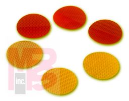 3M Diamond Grade Reflectors 989-74 Amber  Debossed  2 in x 3.5 in  50 per package