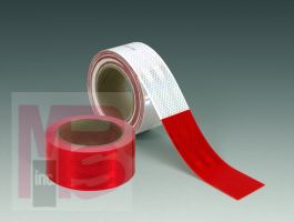 3M Diamond Grade Conspicuity Markings 983-326 Red/White  DOT Logo  1.5 in x 12 in strips  100/pkg