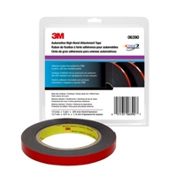 3M Acrylic Plus High-Bond Tape, 06390, Black, 1/2 in x 5 yd, 12 rolls per case