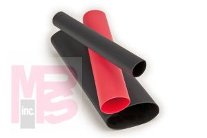 3M Thin-Wall Flexible Polyolefin Adhesive-Lined Heat Shrink Tubing EPS300 1/8" Black 1-1/2-in piece