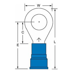 3M MN6-12R/SK Scotchlok Ring Tongue Nylon Insulated Brazed Seam Stud Size 1/2 - Micro Parts & Supplies, Inc.