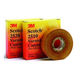 3M 2510-1X36YD Scotch(R) Electrical Insulating Varnished Cambric Tape 1 in x 36 yd (25 mm x 33 m) - Micro Parts & Supplies, Inc.