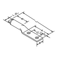 3M 40160 Scotchlok Copper/Aluminum Two Hole Lug 40 Green - Micro Parts & Supplies, Inc.