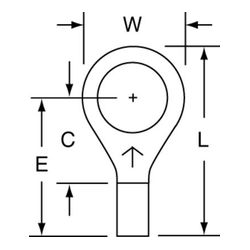 3M M14-516R/SK Scotchlok Ring Tongue Non-Insulated Brazed Seam  - Micro Parts & Supplies, Inc.