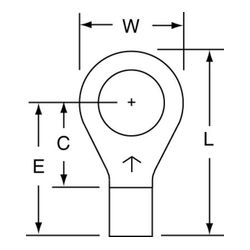 3M M10-38R/SK Scotchlok Ring Tongue Non-Insulated Brazed Seam  - Micro Parts & Supplies, Inc.