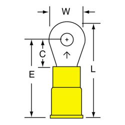 3M MVU10-6RK Scotchlok Ring Tongue Vinyl Insulated Butted Seam  - Micro Parts & Supplies, Inc.