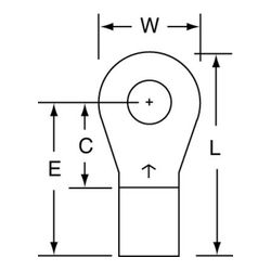 3M M8-10R/SK Scotchlok Ring Tongue Non-Insulated Brazed Seam  - Micro Parts & Supplies, Inc.