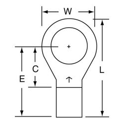 3M M8-38RK Scotchlok Ring Tongue Non-Insulated Brazed Seam  - Micro Parts & Supplies, Inc.