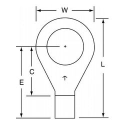 3M M8-12R/SK Scotchlok Ring Tongue Non-Insulated Brazed Seam  - Micro Parts & Supplies, Inc.