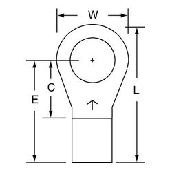 3M M6-38RK Scotchlok Ring Tongue Non-Insulated Brazed Seam  - Micro Parts & Supplies, Inc.