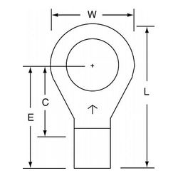 3M M6-12R/SK Scotchlok Ring Tongue Non-Insulated Brazed Seam  - Micro Parts & Supplies, Inc.