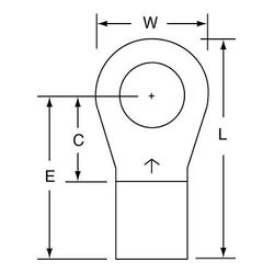 3M M4-38RK Scotchlok Ring Tongue Non-Insulated Brazed Seam  - Micro Parts & Supplies, Inc.