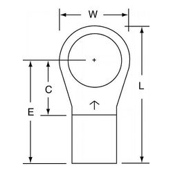 3M M4-12R/SK Scotchlok Ring Tongue Non-Insulated Brazed Seam  - Micro Parts & Supplies, Inc.