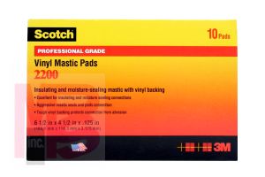 3M 2200-3-1/4X4-1/2 Scotch Vinyl Mastic Pad 125 Mil - Micro Parts & Supplies, Inc.