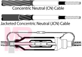 3M QS-II Molded Rubber Splice Kit 5451-CI-1/0A  CN and JCN Cable  25/28 kV  1/0 AWG  0.83-1.04 in Insulation O.D.  1 per case