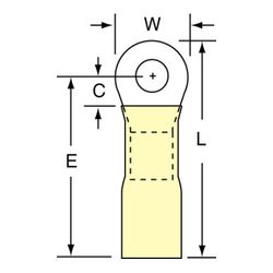 3M MH10-8RK Scotchlok Ring Tongue Heat Shrink Brazed Seam  - Micro Parts & Supplies, Inc.