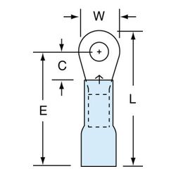 3M MH14-6R/LK Scotchlok Ring Tongue Heat Shrink Brazed Seam  - Micro Parts & Supplies, Inc.