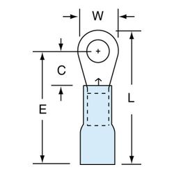 3M MH14-8R/LK Scotchlok Ring Tongue Heat Shrink Brazed Seam  - Micro Parts & Supplies, Inc.