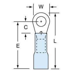 3M MH14-10R/LK Scotchlok Ring Tongue Heat Shrink Brazed Seam  - Micro Parts & Supplies, Inc.